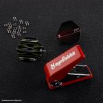 MageRabbit Dart Flight Hole Punch Tool, Dart Flight Hole Punch with 100 Metal O Rings, Dart Accessories Puncher for PET Flights,Dart Flight Punch Tool (Red)