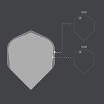 Target Darts 5 x Sets of ID Pro. Ultra Pink No.2 Dart Flights - 15 in Total