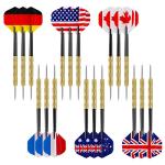 Accmor Metal Tip Darts, Steel Tip Darts, Professional Metal Darts, Darts Metal Tip Set, Metal Darts for Dartboard,18 pcs ﻿