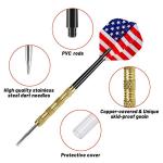 Accmor Metal Tip Darts, Steel Tip Darts, Professional Metal Darts, Darts Metal Tip Set, Metal Darts for Dartboard,18 pcs ﻿