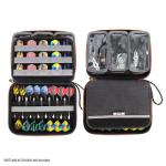 USA Gear XL Semi Hard Shell Dart Case - Storage Protective for 15 Piece Dart Set, Tips, Flights and Shafts, and More Accessories - Locking Foam Design for Soft and Steel Tips (Black) - Case Only