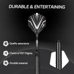 CyeeLife Soft tip Darts Set with Brass Barrel,Professional Darts Plastic Tip,Aluminum/PC Shafts + 6 Flights + 30 Soft Tip + 20 O Ring + 2 Flight Protectors + 1 Dart Case for Electronic Dartboard