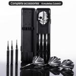 CyeeLife Soft tip Darts Set with Brass Barrel,Professional Darts Plastic Tip,Aluminum/PC Shafts + 6 Flights + 30 Soft Tip + 20 O Ring + 2 Flight Protectors + 1 Dart Case for Electronic Dartboard