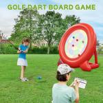 6ft Giant Inflatable Dartboards with Electric Air Pump, Jumbo Soccer Target Game/Yard Games for Backyard Parties & Carnival Fun, Outdoor Kick Darts for Family, Kids, Adults
