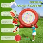 6ft Giant Inflatable Dartboards with Electric Air Pump, Jumbo Soccer Target Game/Yard Games for Backyard Parties & Carnival Fun, Outdoor Kick Darts for Family, Kids, Adults