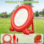 6ft Giant Inflatable Dartboards with Electric Air Pump, Jumbo Soccer Target Game/Yard Games for Backyard Parties & Carnival Fun, Outdoor Kick Darts for Family, Kids, Adults