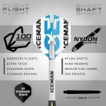 RED DRAGON Gerwyn Price Iceman Ultimate 50 Piece Darts Set - Includes 22 Gram Steel Tip Brass Darts, Hardcore Flights, Shafts (Stems) and Accessories