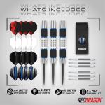 Red Dragon Evos Blue 24 Gram Tungsten Darts Set