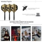 CyeeLife Brass Steel Tip Darts Set 24g,3 Pack Professional Metal Darts Set,Includes Integrated Dart Flights and Shafts,Dart Sharpener and Darts Case