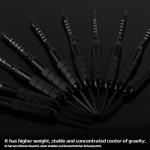 CyeeLife 12 Pack Steel Tip Darts, Professional Metal Dart Set with 12 Premium Aluminum Shafts and 4 Style PET Flights and Sharpener,22 Grams