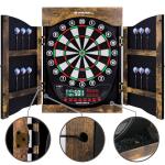 WIN.MAX Electronic Dart Board Soft Tip Dartboard Set LED Displays 3 Languges with Door