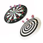 HoveBeaty Dart Board, Dart Game Set with 6 Metal Darts and Double-Sided Flocking Dartboard (18 Inches)