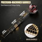 Wolftop Professional 6 Pack Steel Tip Darts Set - 22 Grams Darts Metal Tip Set in Case - Brass Darts with 12 Aluminum Shafts, 12 Dart Flights, Dart Tool and Dart Sharpener for Beginners to Pros