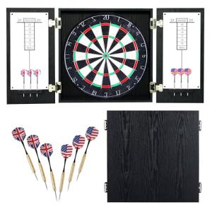 Winchester Steel Tip Dartboard Cabinet - Black Finish