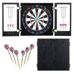 Winchester Steel Tip Dartboard Cabinet - Black Finish
