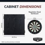 Winchester Steel Tip Dartboard Cabinet - Black Finish