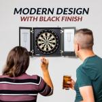 Winchester Steel Tip Dartboard Cabinet - Black Finish