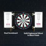 Winchester Steel Tip Dartboard Cabinet - Black Finish