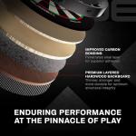 WINMAU Dart Board - Blade X Premium Bristle Dartboard - Pro Core Technology - Professional PDC Darts Board with Official Tournament Specifications - Ultra-Slim Angled Wiring - Includes Fusion Set