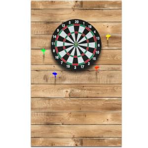 Hahafelt Felt Wood Grain Dart Board Wall Protectors Square Dart Board Backing Tiles Dartboard Backboard Cork Backboard Alternative(Burlywood,36 x 24 x 0.5 Inch)