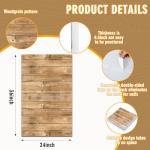 Hahafelt Felt Wood Grain Dart Board Wall Protectors Square Dart Board Backing Tiles Dartboard Backboard Cork Backboard Alternative(Burlywood,36 x 24 x 0.5 Inch)