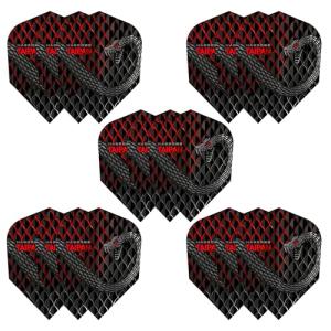Harrows Taipan Dart Flights | 5 x Sets Darts Flights (15 Flights Total) I 100 Micron Dart Flights I Premium Extra Strong Made in UK I Professional Darts Accessories