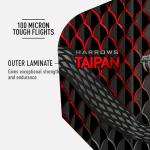 Harrows Taipan Dart Flights | 5 x Sets Darts Flights (15 Flights Total) I 100 Micron Dart Flights I Premium Extra Strong Made in UK I Professional Darts Accessories