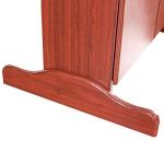 Hathaway Outlaw Electronic Dart Board Cabinet Set - 81-in Electric Dart Board with Cabinet - Professional Dart Board with 6 Soft Tip Electronic Darts, AC Adapter, and Dart Scoreboard - Cherry Finish