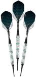Viper by GLD Products Diamond 90% Tungsten Soft Tip Dart Set with Case, Turquoise Rings, 18 Grams, Multi Colored (21-4801-18)