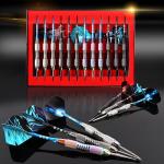WINSDART Darts Metal Tip Set Professional Metal Darts for Dartboard Steel Tip Darts with Nonslip Iron Barrel Aluminum Dart Shafts,Extra Flights,Dart Sharpener,Gift Box