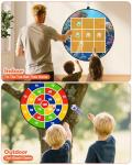 Actgan Kids Dart Board 26" Large with 20 Sticky Balls, Foldable Double-Sided Indoor Outdoor Sport Party Play Game Toys, Birthday Gift for Boys and Girls Ages 4 5 6 7 8 9 10 11 12
