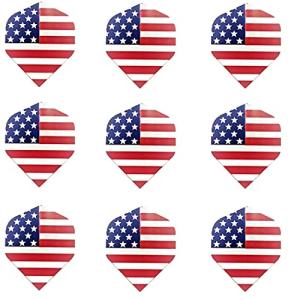 Dartfellas USA American Flag Stars & Stripes America250 Patriot Strong Standard Dart Flights (3 Sets)