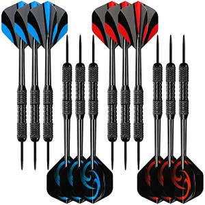 Accmor Darts Metal Tip Set, 12 Pack Steel Tip Darts Darts Set 24Grams Professional Metal Darts