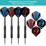 Accmor Darts Metal Tip Set, 12 Pack Steel Tip Darts Darts Set 24Grams Professional Metal Darts