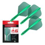 Target K Flex 2-in-1 Dart Flights & Shafts - Green
