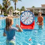 iPlay, iLearn Pool Wave Kids Fun Pool Toys, Inflatable Dart Board Water Games, Swimming Pool Floats, Beach Yard Outdoor Play, Cool Summer Party Gift for 6 7 8 9 10 12 Year Old Boy Girl Teen Adult-Red