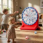 iPlay, iLearn Pool Wave Kids Fun Pool Toys, Inflatable Dart Board Water Games, Swimming Pool Floats, Beach Yard Outdoor Play, Cool Summer Party Gift for 6 7 8 9 10 12 Year Old Boy Girl Teen Adult-Red