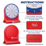 iPlay, iLearn Pool Wave Kids Fun Pool Toys, Inflatable Dart Board Water Games, Swimming Pool Floats, Beach Yard Outdoor Play, Cool Summer Party Gift for 6 7 8 9 10 12 Year Old Boy Girl Teen Adult-Red