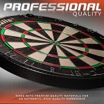 Franklin Sports Professional Grade A Staple Free Dartboard - Regulation Size Dartboard - 18" Inch Bristle Dartboard - Self Healing