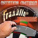 Franklin Sports Professional Grade A Staple Free Dartboard - Regulation Size Dartboard - 18" Inch Bristle Dartboard - Self Healing