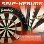Franklin Sports Professional Grade A Staple Free Dartboard - Regulation Size Dartboard - 18" Inch Bristle Dartboard - Self Healing
