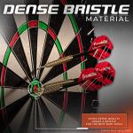 Franklin Sports Professional Grade A Staple Free Dartboard - Regulation Size Dartboard - 18" Inch Bristle Dartboard - Self Healing