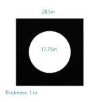 Afumazi Square Dartboard Backboard Surround, 4Pcs Spliced Dart Board Wall Protector