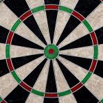 Dart Board Cabinet Set - Beveled Pine Wood Cabinet with Official Sisal Fiber Board, 6 Steel-Tipped Darts, and Dry Erase Scoreboard by Trademark Games