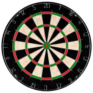 Tournament Size Bristle Dart Board with Mounting Kit