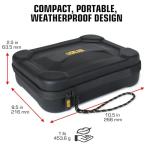 USA Gear XL Semi Hard Shell Dart Case - Storage Protective for 15 Piece Dart Set, Tips, Flights and Shafts, and More Accessories - Locking Foam Design for Soft and Steel Tips (Black) - Case Only