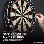 Accudart Envy Bristle Dartboard - 360° Pro-Glide Number Ring - ROTA-X Precision Alignment System - LEVELTECH Stabilizers for Perfect Alignment - Premium Kenyan Sisal