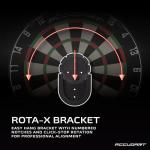 Accudart Envy Bristle Dartboard - 360° Pro-Glide Number Ring - ROTA-X Precision Alignment System - LEVELTECH Stabilizers for Perfect Alignment - Premium Kenyan Sisal
