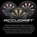 Accudart Envy Bristle Dartboard - 360° Pro-Glide Number Ring - ROTA-X Precision Alignment System - LEVELTECH Stabilizers for Perfect Alignment - Premium Kenyan Sisal