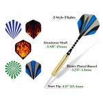 Wolftop 15-Pack 18g Steel Tip Darts Set